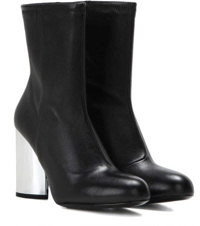 Shop Opening Ceremony Zloty Leather Ankle Boots In Llack