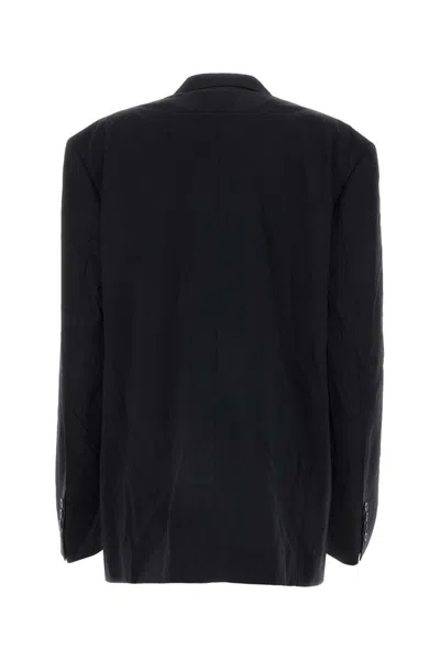 Balenciaga Oversized Single-breasted Blazer In Black
