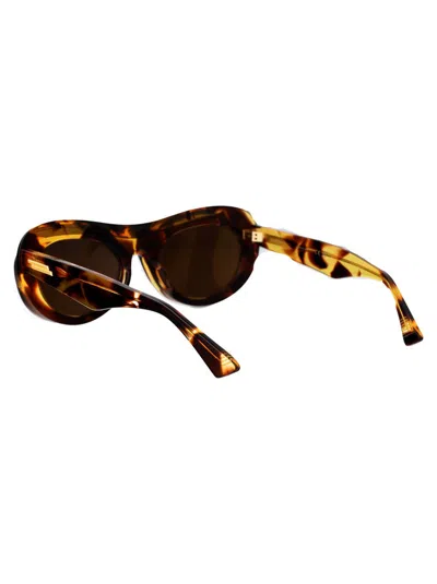 Bottega Veneta Acetate Havana Sunglasses In Brown
