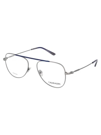 Calvin Klein Gafas - Negro In 045 Satin Silver
