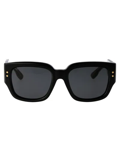 Gucci Gg1261s Sunglasses In 001 Black Black Grey