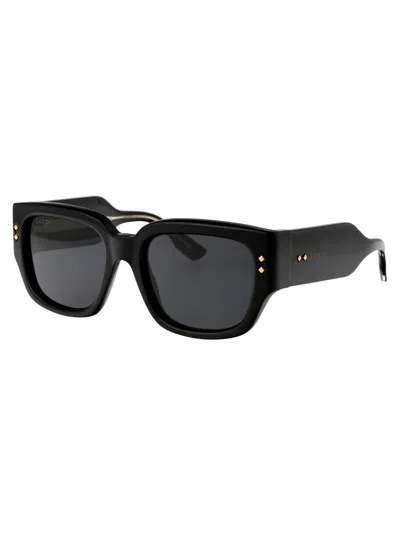 Gucci Gg1261s Sunglasses In 001 Black Black Grey