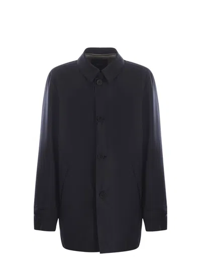 Herno Raincoat  Made Of Gore-tex Fabric In Blue