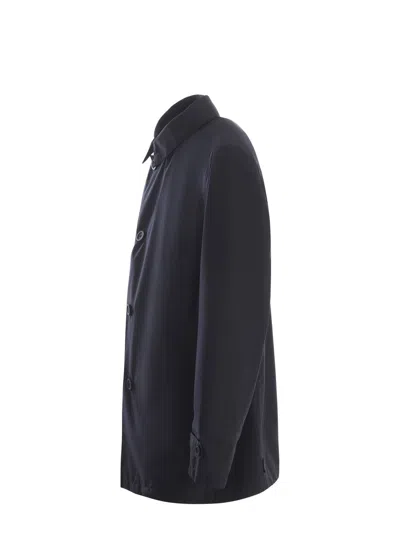 Herno Raincoat  Made Of Gore-tex Fabric In Blue
