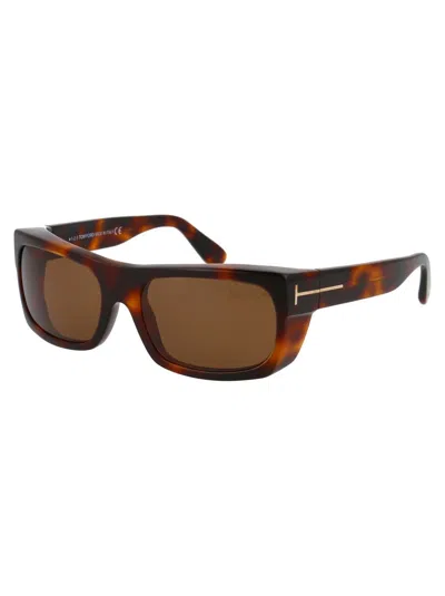 Tom Ford Ft0440/s Sunglasses In 53j Brown
