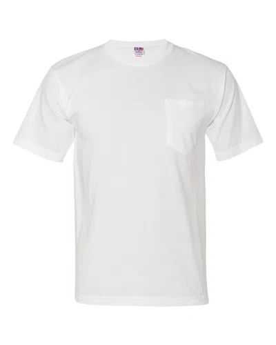 BAYSIDE USA-MADE MIDWEIGHT POCKET T-SHIRT 