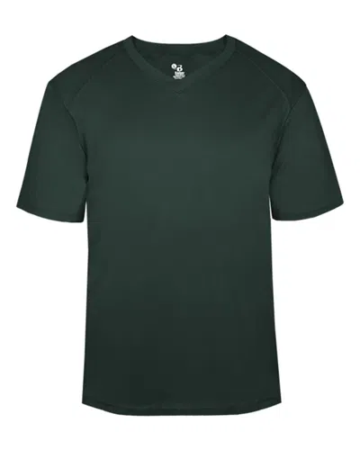 Badger B-core V-neck T-shirt In Green