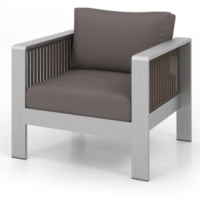 Hivvago Patio Furniture Aluminum Armchair With Thick Back And Seat Cushion