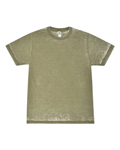 Colortone Acid Wash Burnout T-shirt In Green
