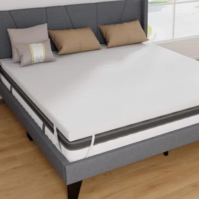 Hivvago 3 Inch Gel-infused Memory Foam Mattress Topper With Removable Cover-king Size