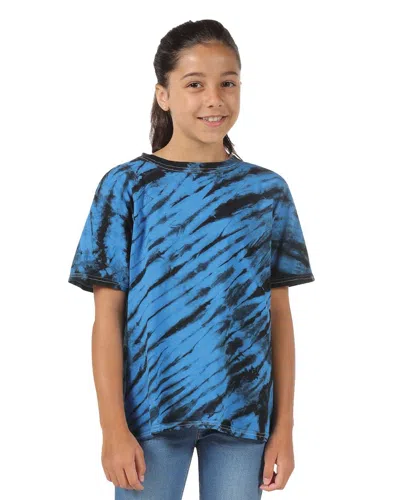 Dyenomite Tiger Stripe Tie-dyed T-shirt In Multi