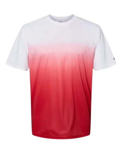 Badger Ombre T-shirt In Red