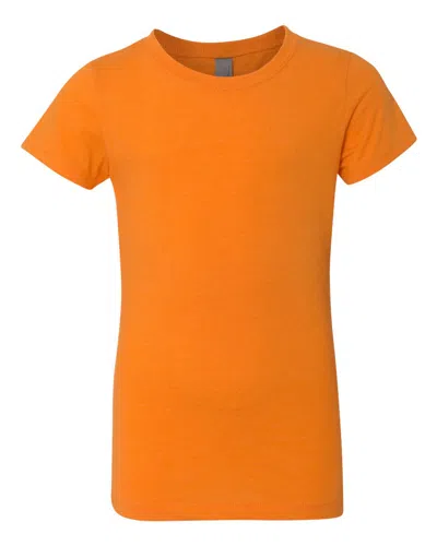 Next Level Girls' Cvc Princess T-shirt In Orange