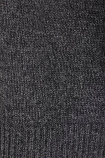 Gucci Wool And Cashmere Sweater With Web Details In Grey