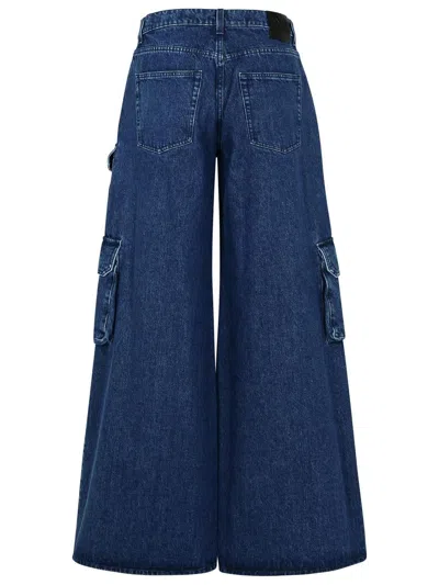 Off-white Off White 'cargo Wide' Jeans In Deep Blue