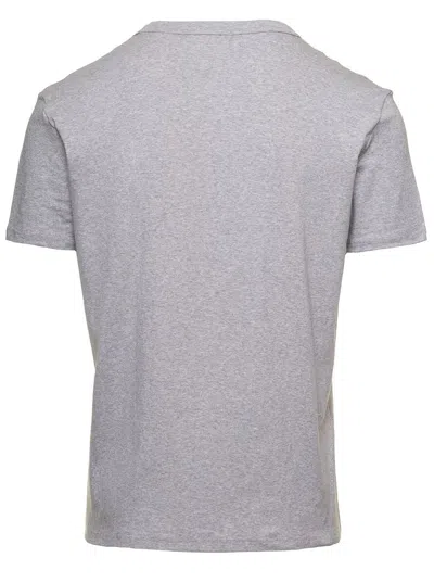 Tom Ford Man's Cotton V-neck T-shirt In Grey