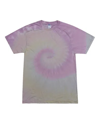 Colortone Festival Tie-dyed Burnout T-shirt In Pink