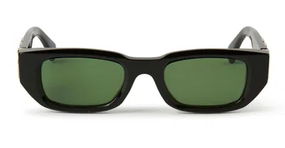 Off-white Oeri124 Fillmore 1055 Black Green Sunglasses In Black