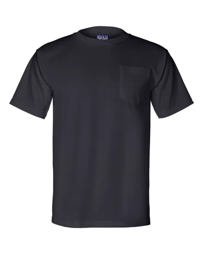 Bayside Union-made T-shirt With A Pocket In Blue