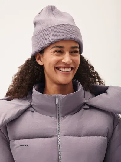 Pangaia Dna Regerative Merino Wool Beanie In Purple