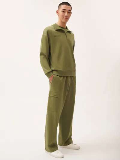 Pangaia Mens Dna Double Jersey Cargo Trousers In Green