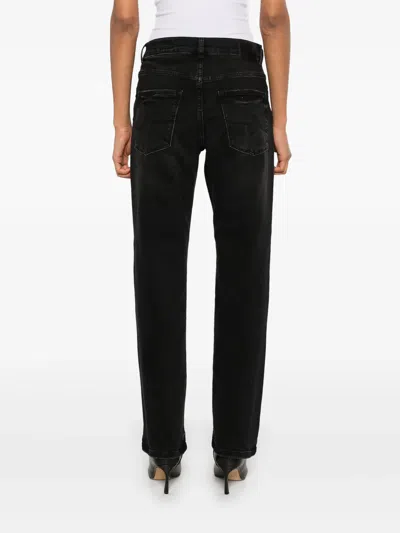 Ag Belt Loops Faded Effect Five-pocket Trousers