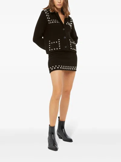 Alanui Studded Mini Skirt Love And Studs