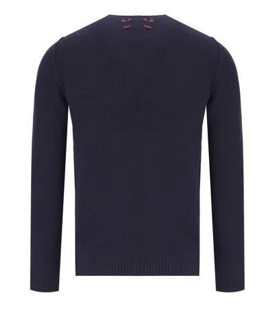 Bob Bach Navy Blue Crewneck Sweater