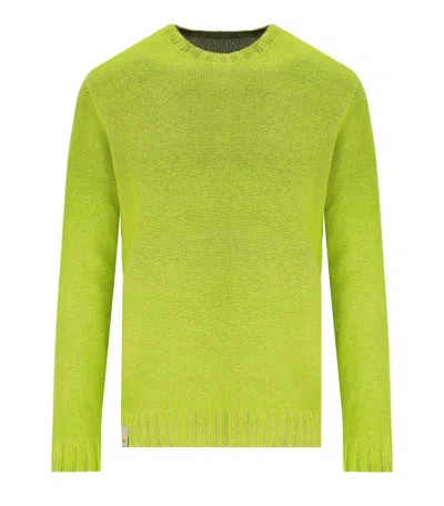 Bob Bart Military Orange Reversible Crewneck Pullover In Green