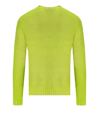 Bob Bart Military Orange Reversible Crewneck Pullover In Green