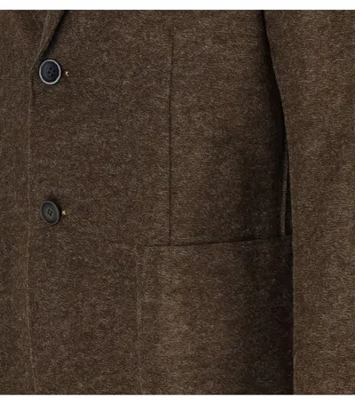 Bob Dover Brown Single-breasted Jacket