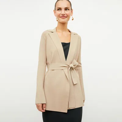 M.m.lafleur The Merritt Wrap Jardigan In Latte