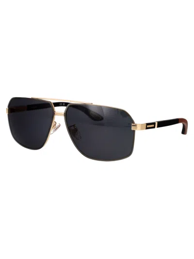 Chopard Aviator Sunglasses Schg89 V 0300 In Gold