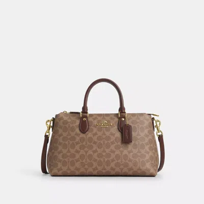 Coach Outlet Georgia Satchel In Signature Canvas In Multi