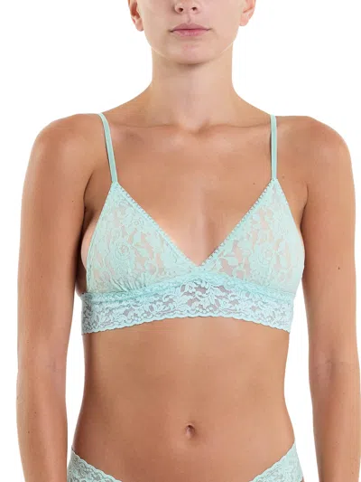 Hanky Panky Signature Lace Padded Triangle Bralette In Green