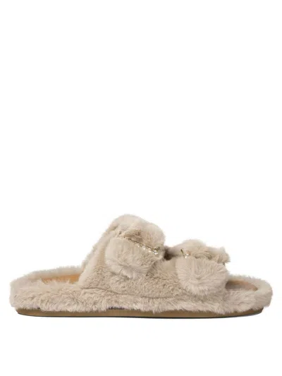 Alibi Faux-fur Flat Sandals