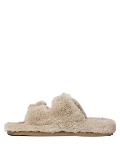 Alibi Faux-fur Flat Sandals