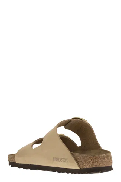 Birkenstock Beige Narrow Arizona Big Buckle Sandals