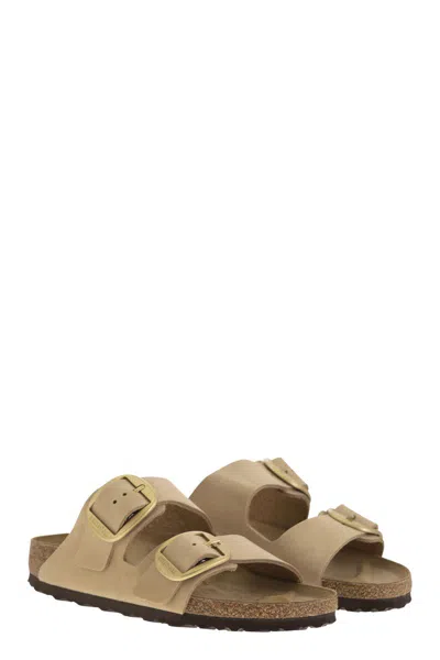 Birkenstock Beige Narrow Arizona Big Buckle Sandals