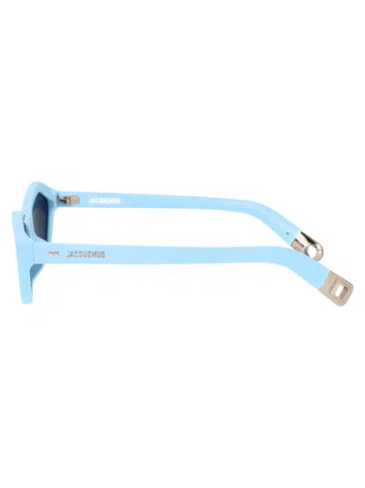 Jacquemus Geometrical Sunglasses Jac42 C4 Sun In Blue