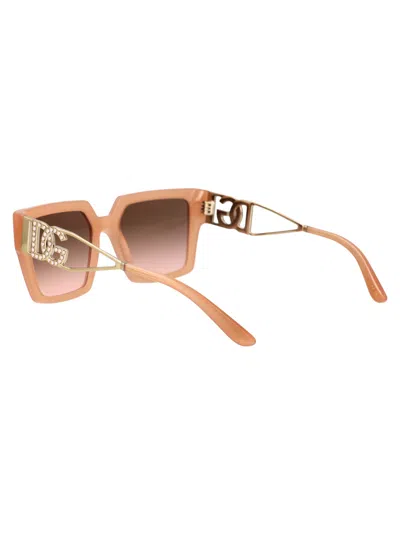 Dolce & Gabbana Full Frame Sunglasses In Pink