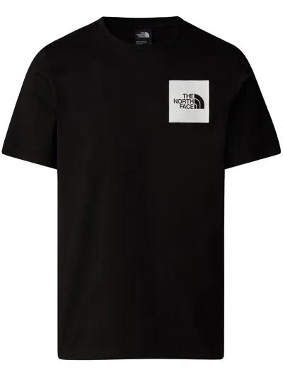 The North Face Black Cotton T-shirt In Black