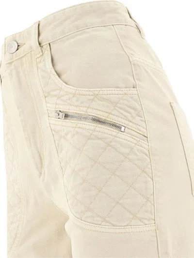 Isabel Marant Casandre Straight-leg Jeans In 23ec Ecru