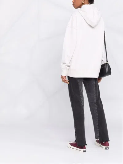 Isabel Marant Étoile Hooded Sweatshirt With Drawstring And Kangaroo Pocket In Gray