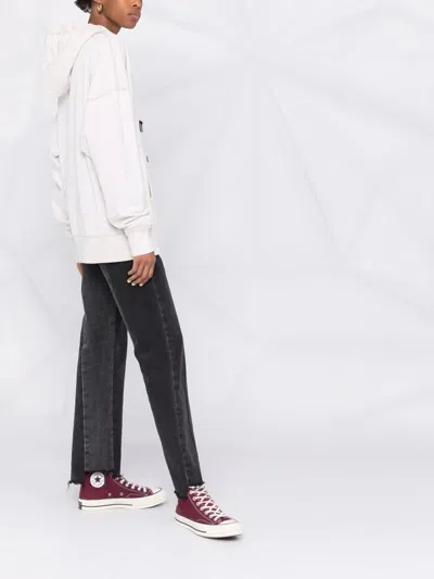 Isabel Marant Étoile Hooded Sweatshirt With Drawstring And Kangaroo Pocket In Gray