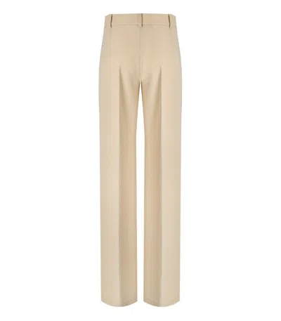 Federica Tosi Butter Wide Leg Pants In Beige