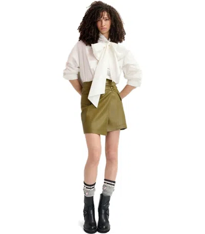 Essentiel Antwerp Gradual Olive Green Skirt In Green
