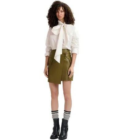 Essentiel Antwerp Gradual Olive Green Skirt In Green