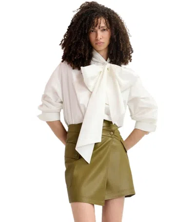 Essentiel Antwerp Gradual Olive Green Skirt In Green
