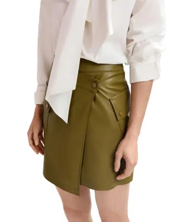 Essentiel Antwerp Gradual Olive Green Skirt In Green